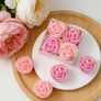 Beautiful Rose-Shaped Candle Set in Wood Box - Perfect Gift Image 3