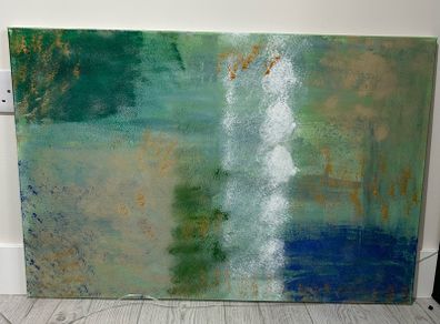 Abstract green painting