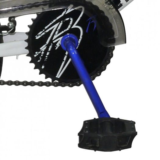 10" Rooster NO MERCY, 18" Wheel, White/Blue