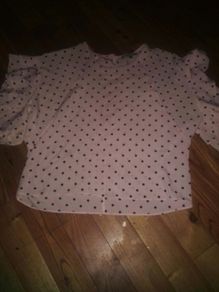Pink Polka Dot Blouse