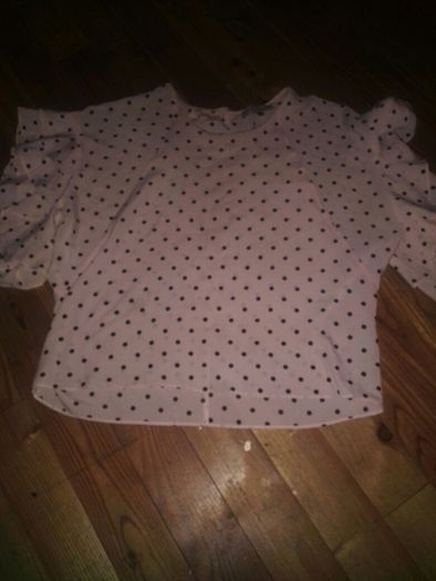Pink Polka Dot Blouse