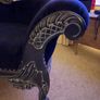 Chaise Longue - deep navy blue velvet Image 2