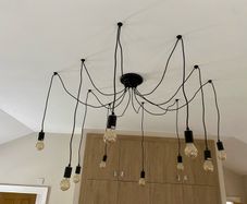 large ceiling light fitting