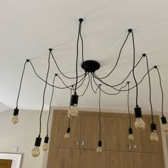 large ceiling light fitting