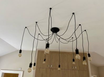 large ceiling light fitting