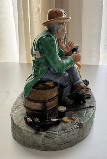 Rare Irish Dresden The Story Teller Guinness Ornament Vintage Collectible
