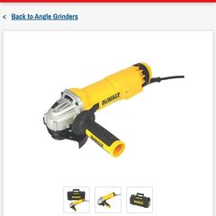 DEWALT DWE4206-GB 1010W 4 1/2" Electric Angle Grinder 240V