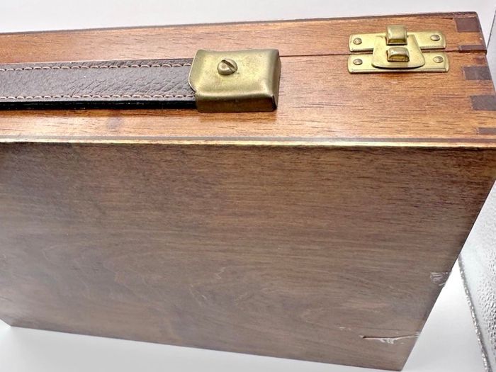 RARE Antique George Rowney No 9 Oil Colour Wooden Box Set - 1950s/60s Artist Case Prop