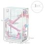 Hamster Cage, Gerbil Cage w/ Tubes, Exercise Wheel, Hut, Ramps, Platforms, 47 x 29.5 x 76cm - White Image 2