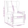 Recliner Chair Black Fabric Image 6