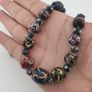 Antique MultiColor Venetian Style Mix Glass Beads Necklace Image 7