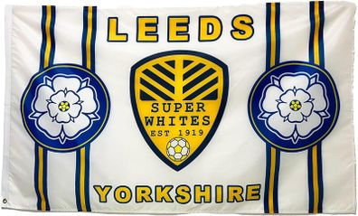 Leeds 5x3ft Football Flag