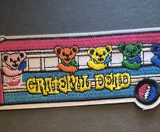 Grateful dead, tour patch, cloth patch.