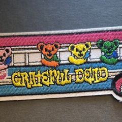Grateful dead, tour patch, cloth patch.