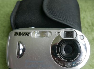 Sony Cyber-shot DSC-P43 4.1MP Digital Camera - Silver Tested