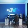 Shapes Hexagon Expansion Pack, 3 LED Smart Light Panels - Dimmable & Modular Wi-Fi Wall Mood Lights, Works with Alexa Google Assistant Apple Homekit, for House Room Decor or Desk Image 3