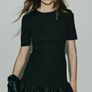 F & M ladies knee length fitted dress, with flared skirt, Size M Image 3