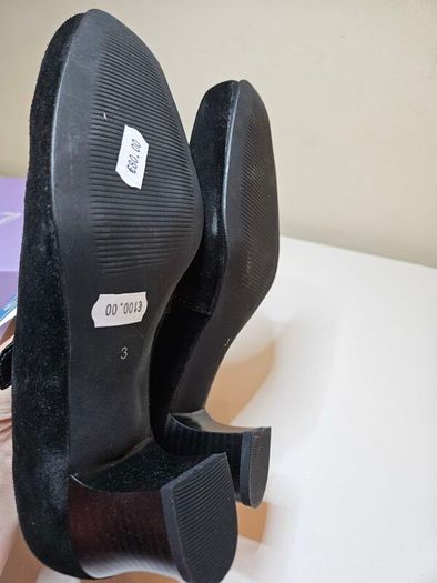 kelly black suede dress pumps Da Bella leather RRP100 euro NEW & Boxed Size 3 UK  & 4 UK fitting EE