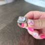 Sterling silver ring size N Image 4