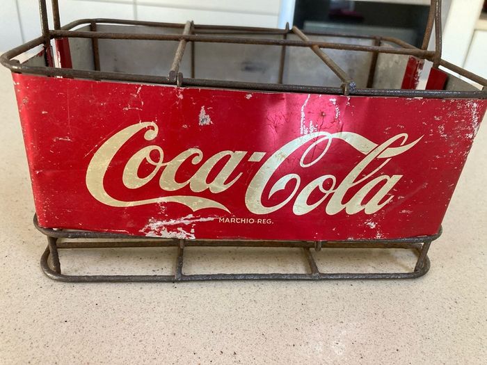 Coca Cola 6 bottle carrier holder 50's Italian RARE