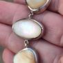 Art Deco Mother of Pearl Sterling Silver Bracelet Image 8