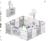 main image for ad Playpen HDPE Plastic with Basketball Hoop and Balls