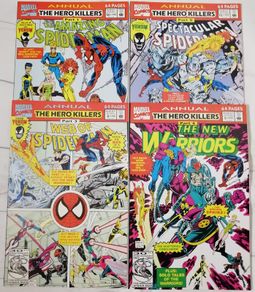 Amazing Spider-Man Annual #26, Spectacular Spider-Man Annual #12, Web of Spider-Man Annual #8 & New Warriors Annual #2 - The Hero Killers Parts 1-4 Complete Set (1992)
