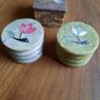 3 Marble Trinket Boxes with Mother of Pearl Inlay Image 2