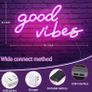 Good Vibes Neon Sign,Neon Light Powered by USB with Switch, Pink Led Neon Light Sign for Bedroom,Wall Decor,,Game Room,Party, Bar Decor-16.1x8.2 inch (FREE POSTAGE) Image 8