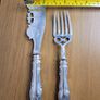 Vintage English silver plate Fish Knife and Fork Image 3