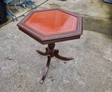Regency  hexagon  pedestal table