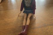 barbie with purple boots and jacket