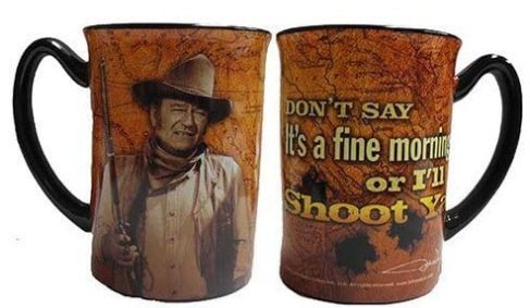 John Wayne Mug with spice stick