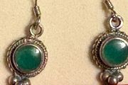 silver earrings