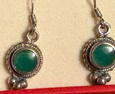 silver earrings