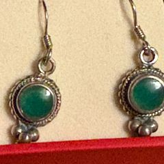 silver earrings