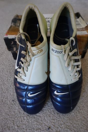 Football Boots Nike Air Zoom Total 90 III Navy/White (2004) Size 11UK SG