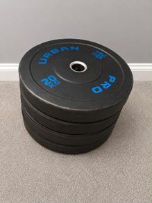 Urban Fitness Rubber Commercial Bumper Plate 20kg X 4