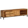 TV Cabinet Solid Mango Wood 140x30x40 cm Image 3