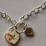 925 Stamped Silver Heart Charm Bracelet Image 2