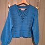 Blue Crop Jumper Image 5