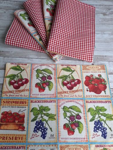 Handmade Placemats." Summer fruits, Farmers Market, Mediterranean Herbs"