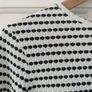 Black & White Stripe Top Savida Size Small Image 3