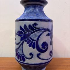 Vintage Greys de la Roche ceramic vase mid-century by by Jules Jacquemart.