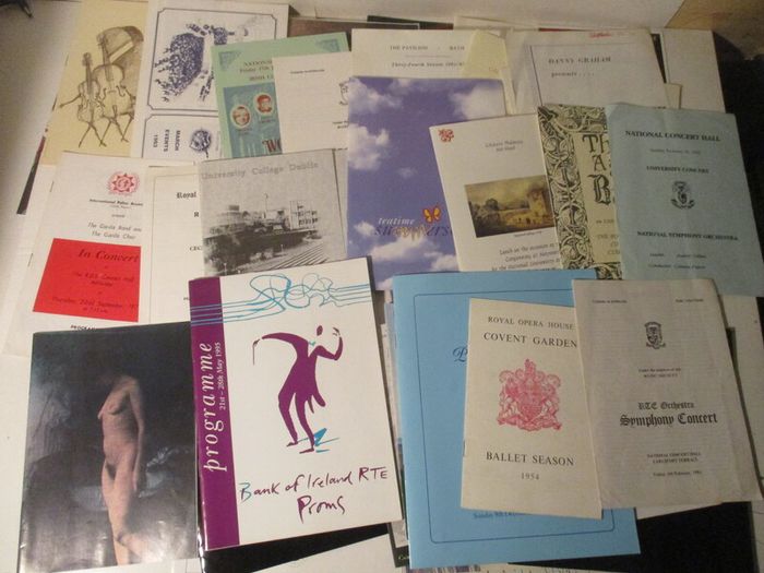 Large Job Lot Of Music Concert Programmes