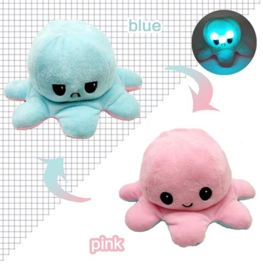 Reversible Octopus with Lights 20 cm