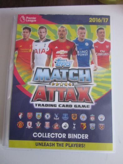 Topps Match Attax Premier League 2016/17  Season Incomplete Collector Binder