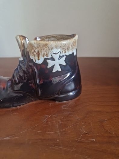 Vintage ceramic boot