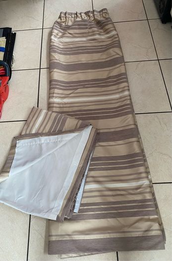 NEW Gorgeous Pair of Fully Lined Curtains  90 wide x 72 inches long, Tape top
