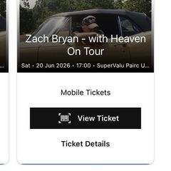 2 Zac Bryan tickets